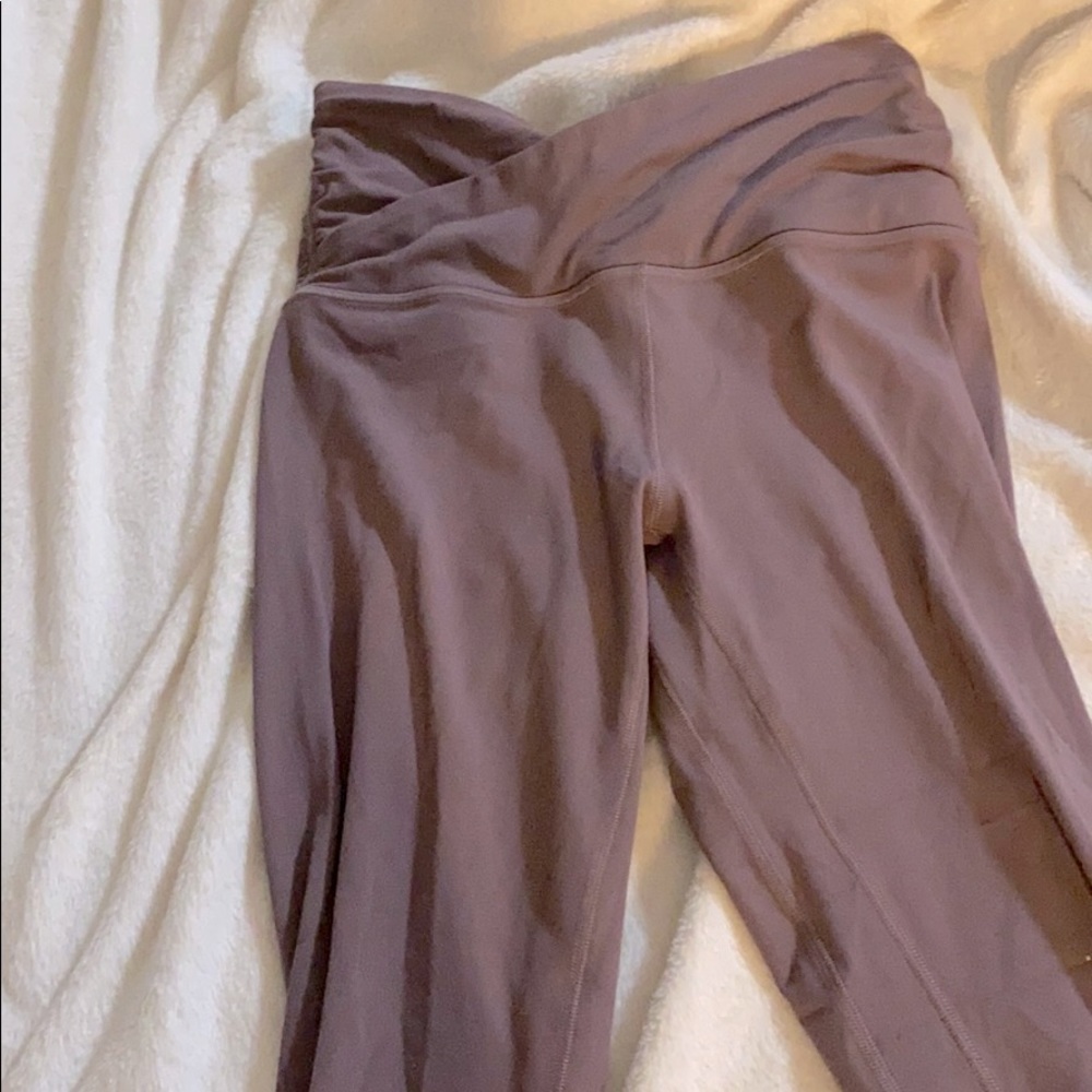 Lulu lemon align crop cross waist leggings